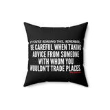 TRADING PLACES THROW PILLOW