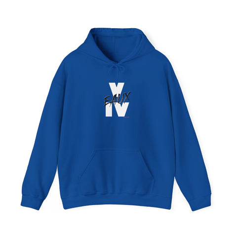 V EAUX IV - WHITE W/ BLACK EAUX UNISEX HOODIE