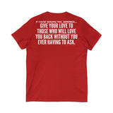 GIVE YOUR LOVE UNISEX V-NECK T-SHIRTS
