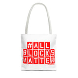 #AllBlocksMatter Tote Bag - Empowering AOP Design for Activism