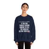 HELP THEM PACK UNISEX SWEATSHIRT