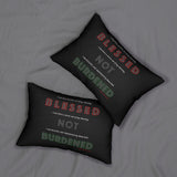 BLACK MAN RBG LUMBAR PILLOW