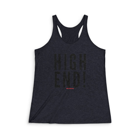 HIGH END BLACK RACERBACK TANK TOP