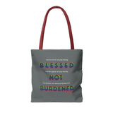 BLACK QUEER RAINBOW TOTE BAG