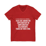 FIGURE OUT UNISEX V-NECK T-SHIRT