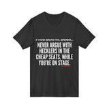 HECKLERS UNISEX V-NECK T-SHIRT