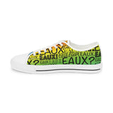 EAUX BLACK ON RAINBOW LOW-TOP SNEAKERS WHITE SOLE