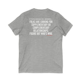 FIGURE OUT UNISEX V-NECK T-SHIRT