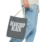 BEAUCOUP BLACK - WHITE TOTE BAG