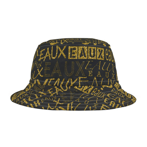 EAUX - GOLD AOP BUCKET HAT