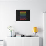 BIIIIIITCH RAINBOW CANVAS ART
