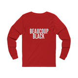 BEAUCOUP BLACK - WHITE UNISEX LONG SLEEVE T-SHIRT