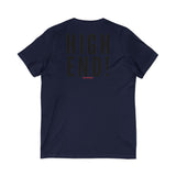 HIGH END BLACK UNISEX V-NECK T-SHIRTS