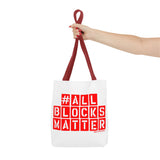 #AllBlocksMatter Tote Bag - Empowering AOP Design for Activism