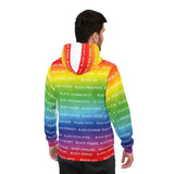 BLACK MAGIC RAINBOW WHITE AOP PULLOVER HOODIE