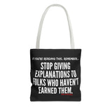 EXPLANATION TOTE BAG