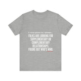 FIGURE OUT UNISEX   SHORT SLEEVE T-SHIRT