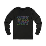 COUNT IT ALL JOY  UNISEX LONG SLEEVE T-SHIRTS