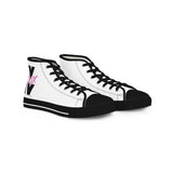 V EAUX IV - BLACK W/ PINK EAUX HI TOP SNEAKERS - WHITE SOLE