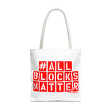 #AllBlocksMatter Tote Bag - Empowering AOP Design for Activism