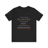 BLACK WOMAN RAINBOW UNISEX V-NECK T-SHIRT