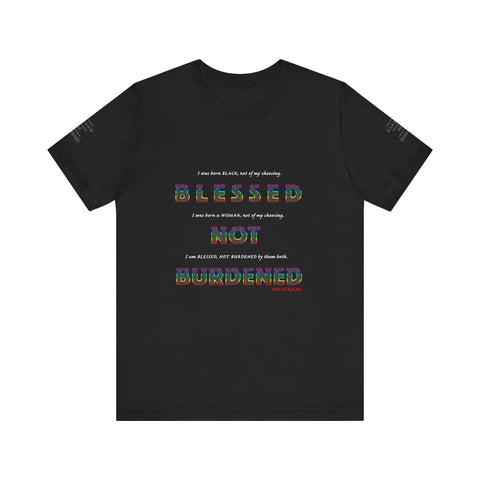BLACK WOMAN RAINBOW UNISEX V-NECK T-SHIRT