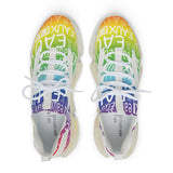 EAUX WHITE ON RAINBOW MESH SNEAKERS