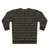 BLACK MAGIC - BLACK GOLD AOP UNISEX SWEATSHIRT