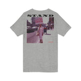 STAND - BLACK UNISEX V-NECK T-SHIRT