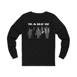 MARCH - WHITE UNISEX LONG SLEEVE T-SHIRT