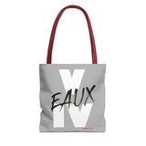 V EAUX IV - WHITE W/ BLACK EAUX TOTE BAG