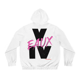 V EAUX IV - BLACK W/ PINK EAUX AOP ZIP HOODIE