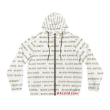 BLACK MAGIC - GOLD LETTERS AOP ZIP HOODIE