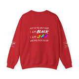 BLACK GAY FUP WHITE UNISEX SWEATSHIRTS