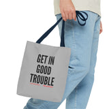 GET IN GOOD TROUBLE - BLACK TOTE BAG