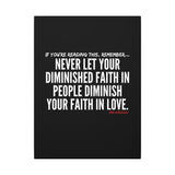 DIMINISHED FAITH CANVAS ART