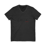 EAUX BLACK UNISEX V-NECK T-SHIRTS