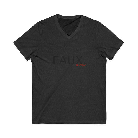 EAUX BLACK UNISEX V-NECK T-SHIRTS