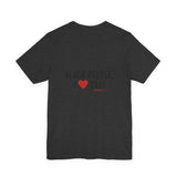 BLACK PEOPLE I LOVE YOU - BLACK UNISEX SHORT SLEEVE T-SHIRT