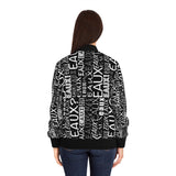 EAUX WHITE AOP WOMEN'S BOMBERS JACKET