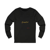 REACH FOR SOMETHING BLACK GOLD UNISEX LONGSLEEVE T-SHIRTS
