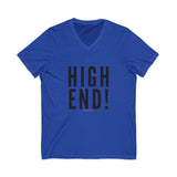 HIGH END BLACK UNISEX V-NECK T-SHIRTS