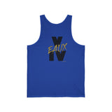 V EAUX IV- BLACK W/ GOLD EAUX UNISEK TANK TOP