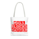 #AllBlocksMatter Tote Bag - Empowering AOP Design for Activism