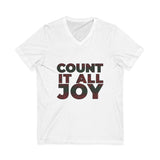 COUNT IT ALL JOY-RBG UNISE V-NECK T-SHIRTS