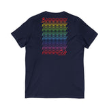 BIIIIIITCH RAINBOW UNISEX  V-NECK T-SHIRTS