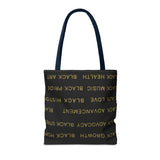 BLACK MAGIC - BLACK GOLD TOTE BAG