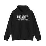 Audacity_white UNISEX HOODIE