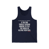 HELP THEM PACK UNISEX TANK TOP