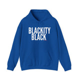 BLACKITY BLACK - WHITE UNISEX HOODIE